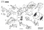 Bosch 3 600 HA4 50B Rotak 43 Li M Lawnmower 36 V / Eu Spare Parts